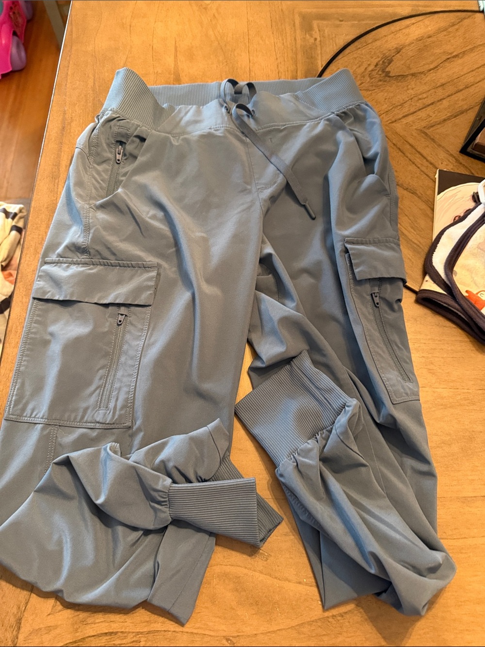 all in motion Women's Dusty Blue Cargo Jogger Pants